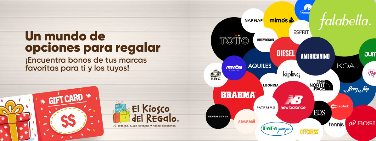 El Kiosko del Regalo: Encuentra bonos de tus marcas favoritas para ti y los tuyos